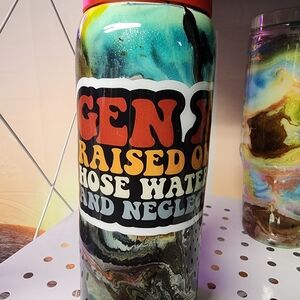 Custom Hand Created Tumbler Stainless Steel. Gen X. Owala!